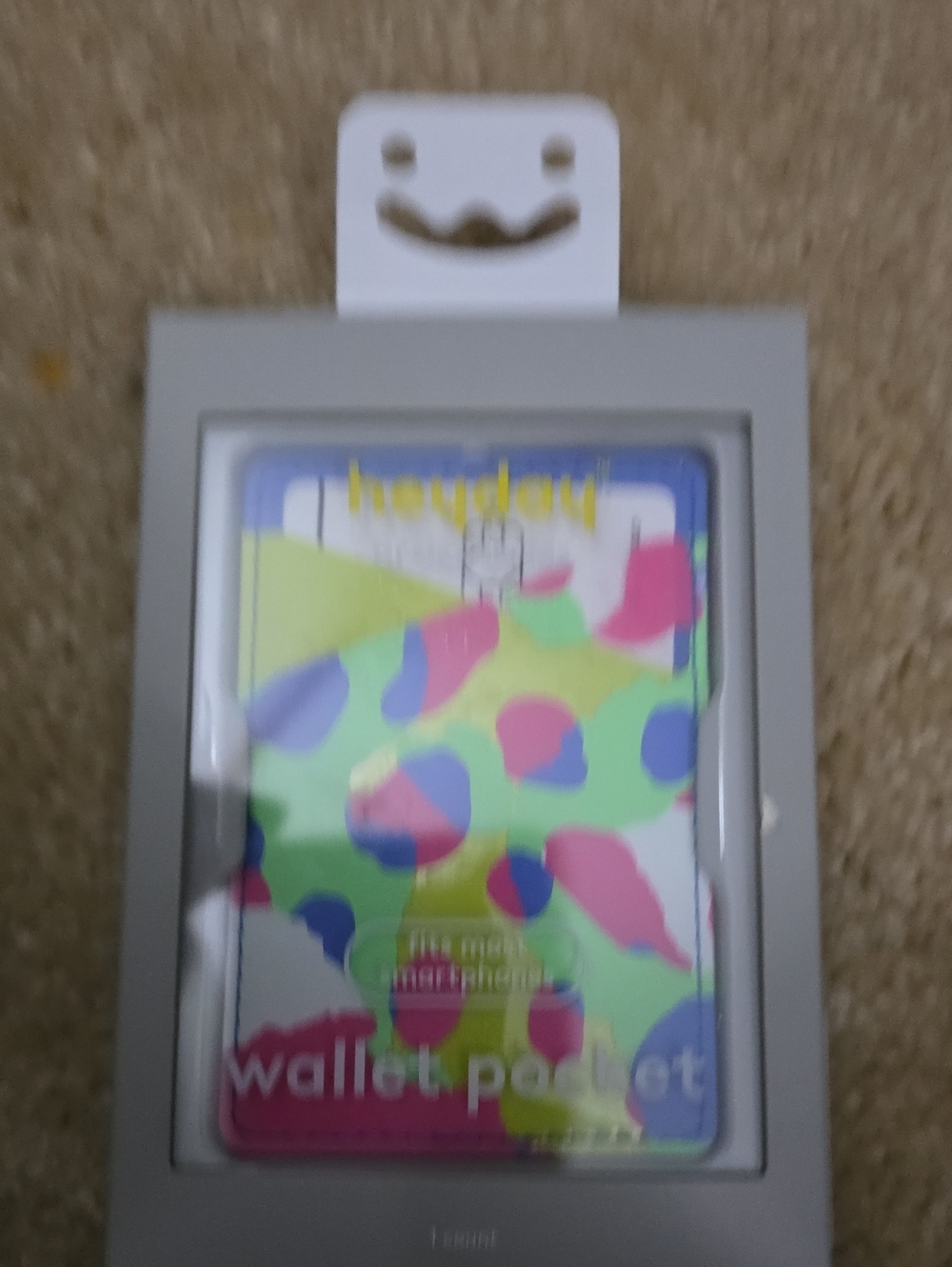 heyday Bright Multicolor Card Sleeve with Pink Blue Green Accents